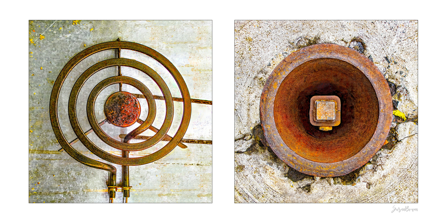 Round Pair #03 (Stove and Rusty Hole)