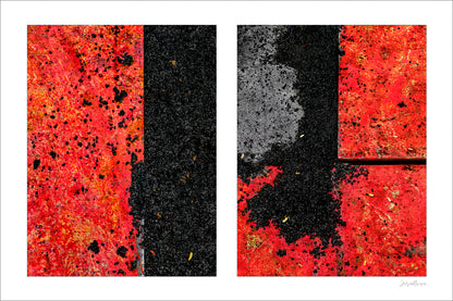 Seeing Red #03 (Steel Plates and Macadam)